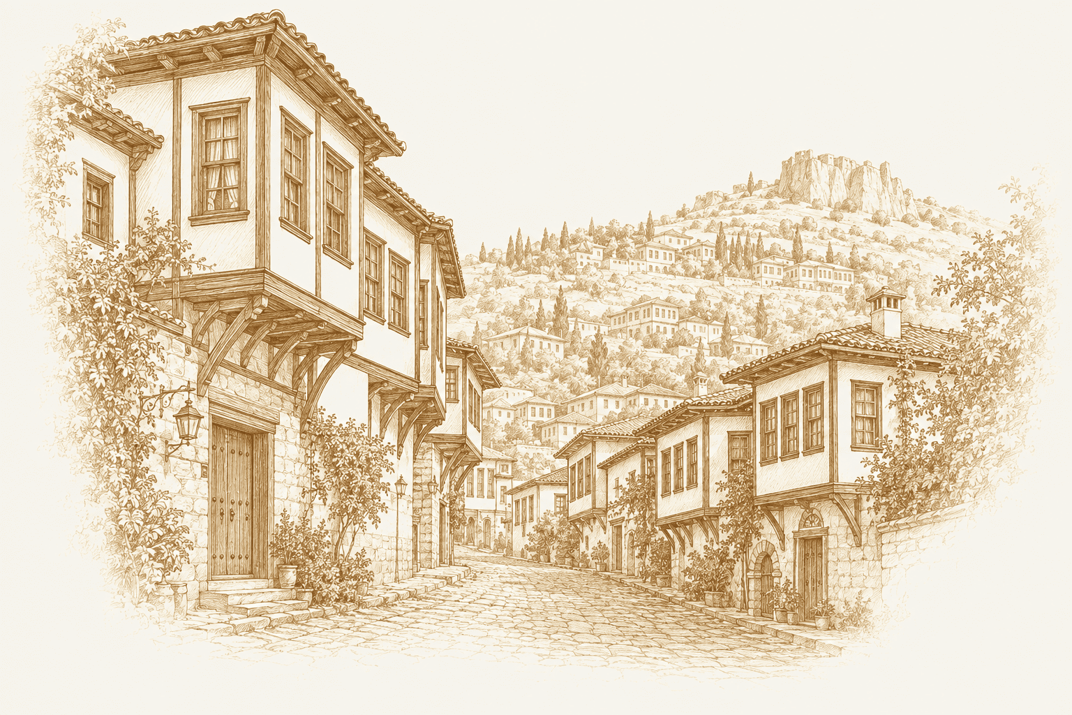 Beypazarı Tarihi Kenti Yönetim Alanı Çizimi